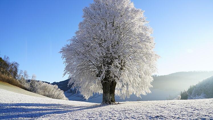 Der Winter klopft in Franken an