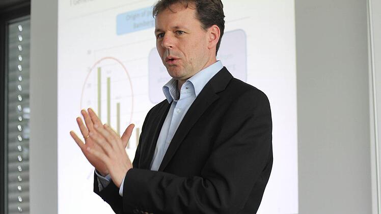 Professor Björn Ivens stellt die Ergebnisse der Studie vor.