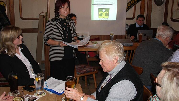 Ortsvorsitzende Birgit Finzel erläuterte die Regularien.