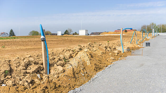 Ein Baugrundst&uuml;ck erschlie&szlig;en.