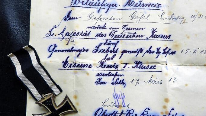 Das in den Freiheitskriegen 1813 eingeführte Eiserne Kreuz