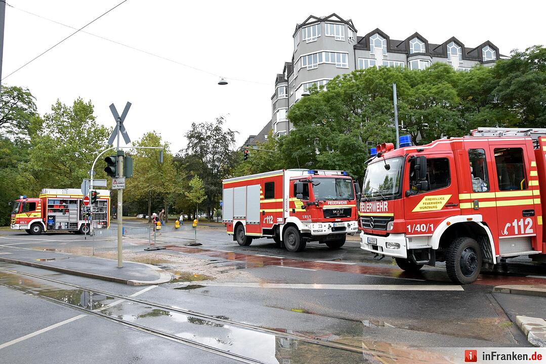 Wasserrohrbruch in Würzburg