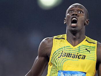 Körperlich und emotional in voller Bewegung: Der schnellste Mann der Welt, Usain Bolt. In dieser Kategorie geht es um Tempo und den richtigen Zeitpunkt, das Bild zu schießen.  Archivfoto: Franck Robichon/dpa