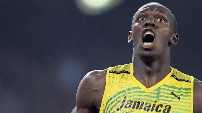 Körperlich und emotional in voller Bewegung: Der schnellste Mann der Welt, Usain Bolt. In dieser Kategorie geht es um Tempo und den richtigen Zeitpunkt, das Bild zu schießen.  Archivfoto: Franck Robichon/dpa