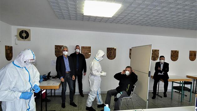 Seit Dienstag dieser Woche werden auch in der früheren BRK-Wache im Rot-Kreuz-Haus Schnelltests angeboten.