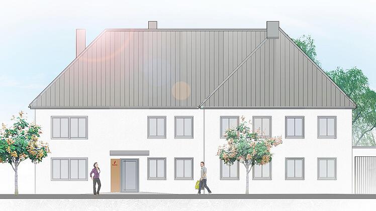 Eine schematische Ansicht des geplanten Ärztehauses in Wallenfels