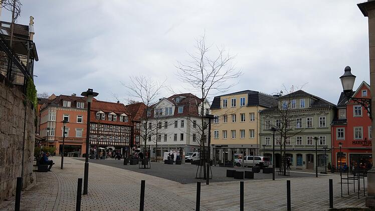 Blick auf den Albertsplatz vom Ernstplatz her. Foto: Simone Bastian