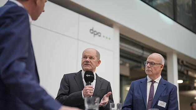 Olaf Scholz bei der dpa