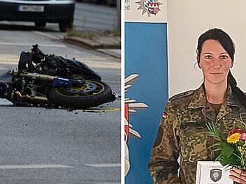Zerrte ihn von A3: Soldatin rettet Motorradfahrer (20) nach Unfall das Leben