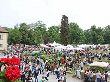 Tausende fallen über das Gartenfest auf Schloss Eyrichshof her.Foto: Ralf Kestel