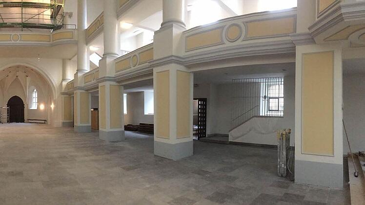 Blick in das renovierte Kirchenschiff von St. MorizFoto: Jochen Berger