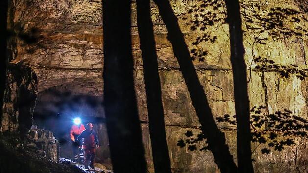 Blick in die Falkensteiner H&ouml;hle