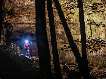 Blick in die Falkensteiner H&ouml;hle