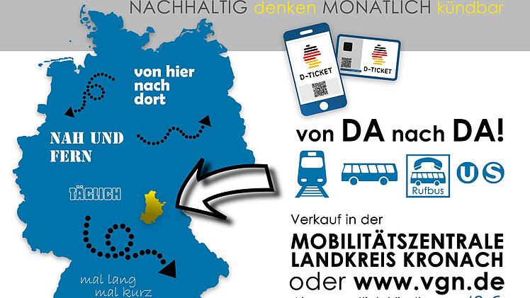Landkreis Kronach: Vorverkauf f&uuml;r das Deutschlandticket startet in K&uuml;rze - das m&uuml;sst ihr wissen