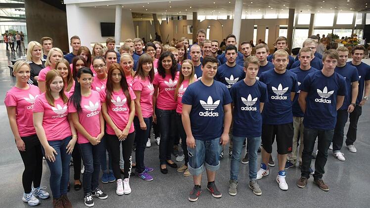 Die Auszubildenden bei Adidas