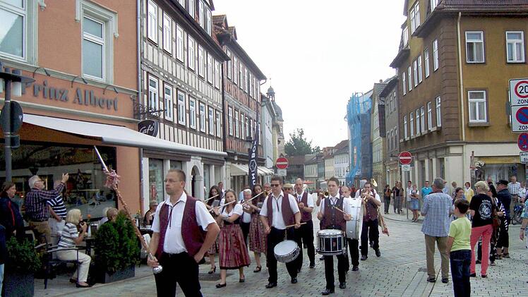 Die Creidlitzer Musikanten beim SternmarschFoto: Astrid Hess
