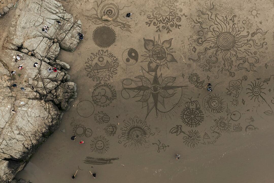 Strandkunst in San Francisco