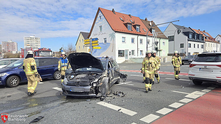 Frontal-Crash am Berliner Ring in Bamberg