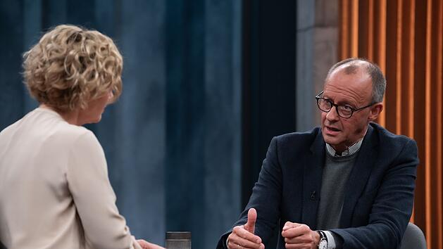 Friedrich Merz ist am Sonntag erneut zu Gast bei Caren Miosga im Ersten.