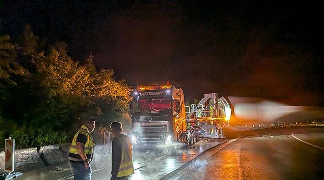 Nervenaufreibender Rotor-Transport durch Kulmbach