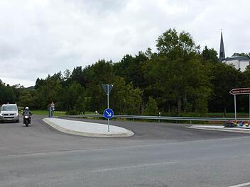 Die Straße zwischen Heiligenstadt und Neumühle kann wieder befahren werden.  Foto: Georg Wolf