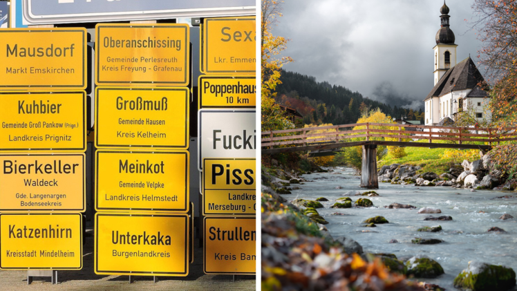 10 skurrile Ortsnamen in Bayern