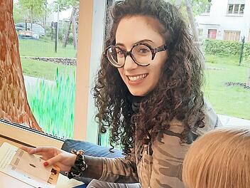 Milvia Vecchi hat sich in der Kita Biberbande gut eingelebt.