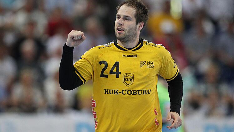 Nico Büdel war stärkster Feldspieler der Coburger bei der knappen 26:28-Niederlage in Kiel.