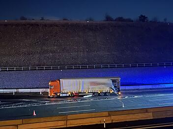 Kreis Würzburg: Bierlaster-Unfall auf der A3