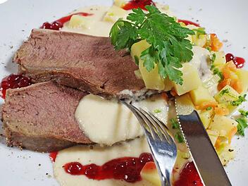 Fränkisches Hochzeitsessen: Fleisch mit Meerrettich