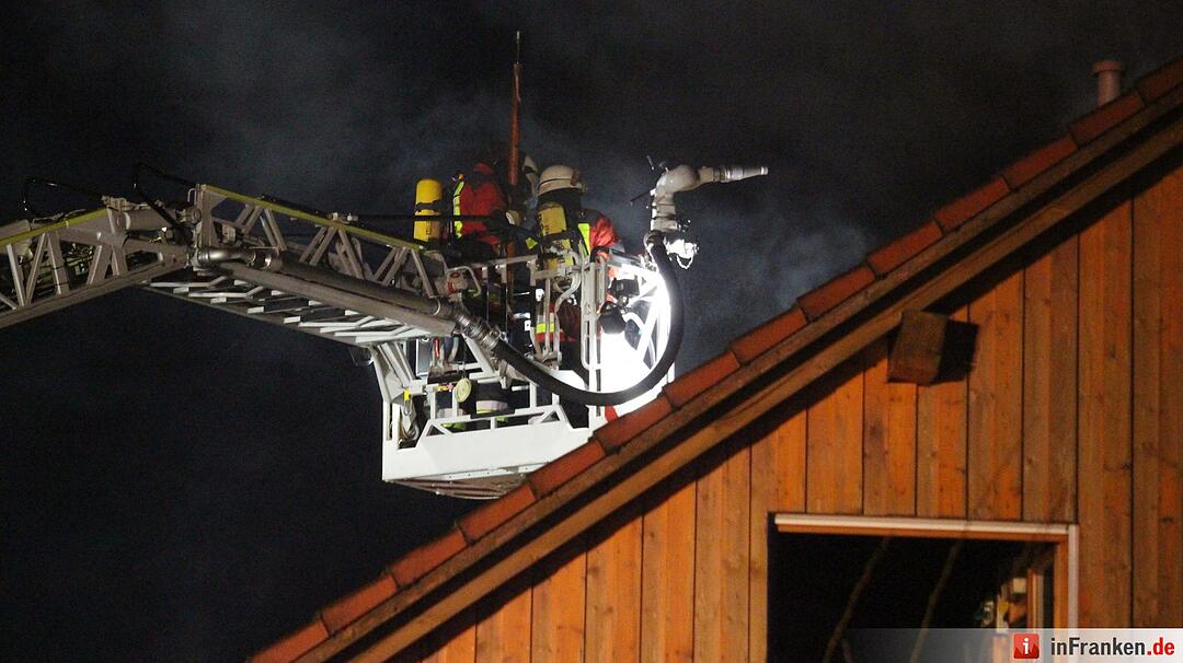 Brand eines Einfamilienhauses in Engelmannsreuth