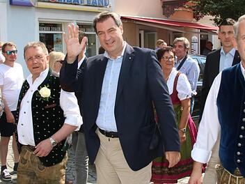 Markus Söder bei der Kulmbacher Bierwoche 2018. Foto: Jürgen Gärtner