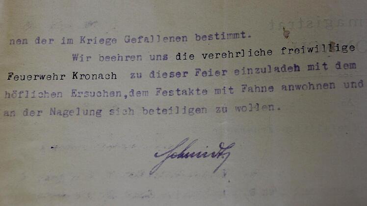 Eine Einladung und ein Aufruf an die Feuerwehr. Foto: Marco Meißner