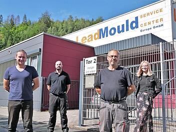 Kämpfen für den guten Ruf ihres Arbeitgebers: (von links) David Baumann, Peter Völk, Roland Weber und Jasmin Pfalz. Foto: Sandra Hackenberg