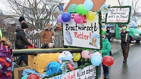 Jürgen W. Heike als "Broutwörscht-Retter".