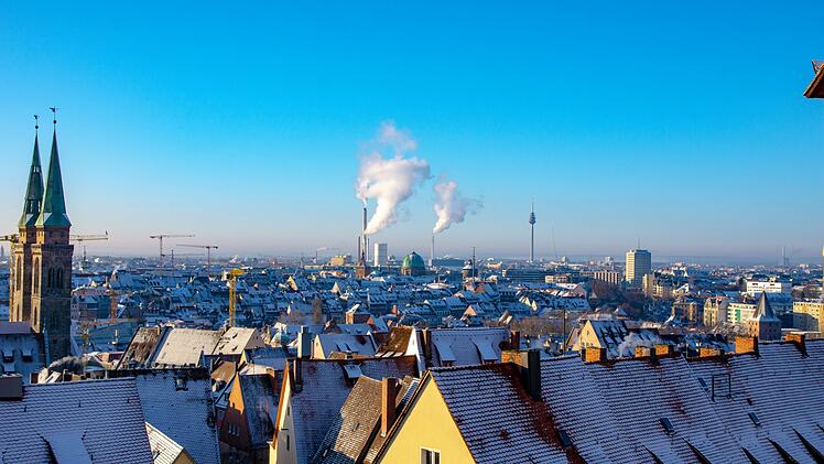 Panoramablick &uuml;ber N&uuml;rnberg