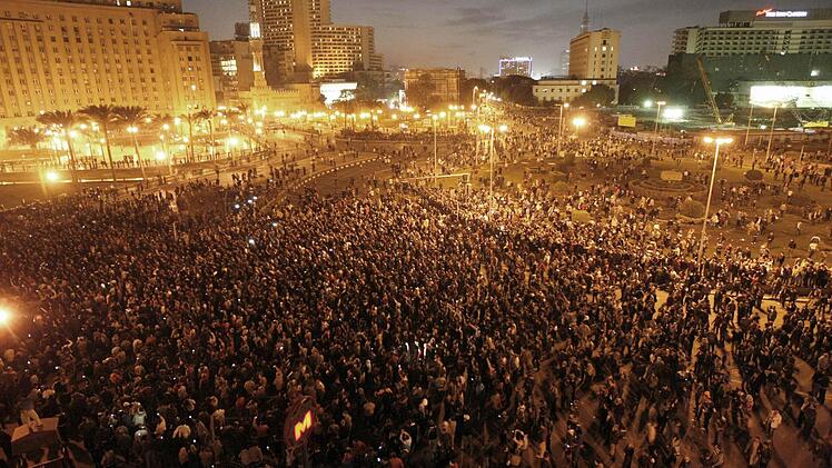 So sah es vor fünf Jahren auf dem Tahrirplatzplatz in Kairo aus. Foto: dpa/Archiv