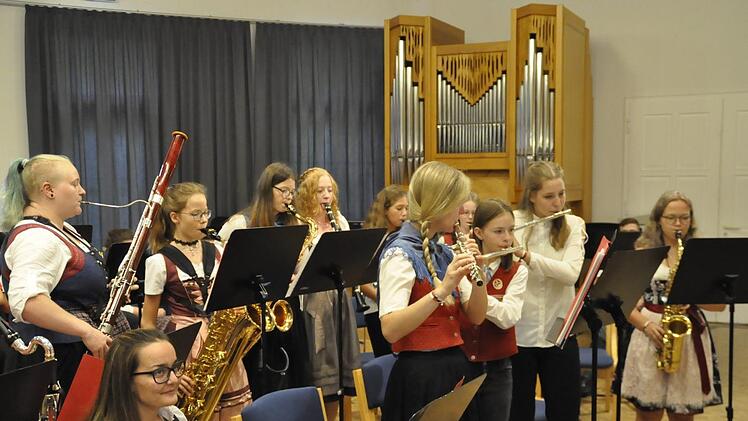 Abschlusskonzert der Unterfränkischen Bläserwoche in der Musikakademie Hammelburg.Peter Klopf