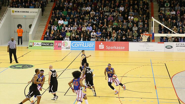 Am Dienstag waren die Harlem Globetrotters zu Gast in Coburg. Foto: Matthias Hoch