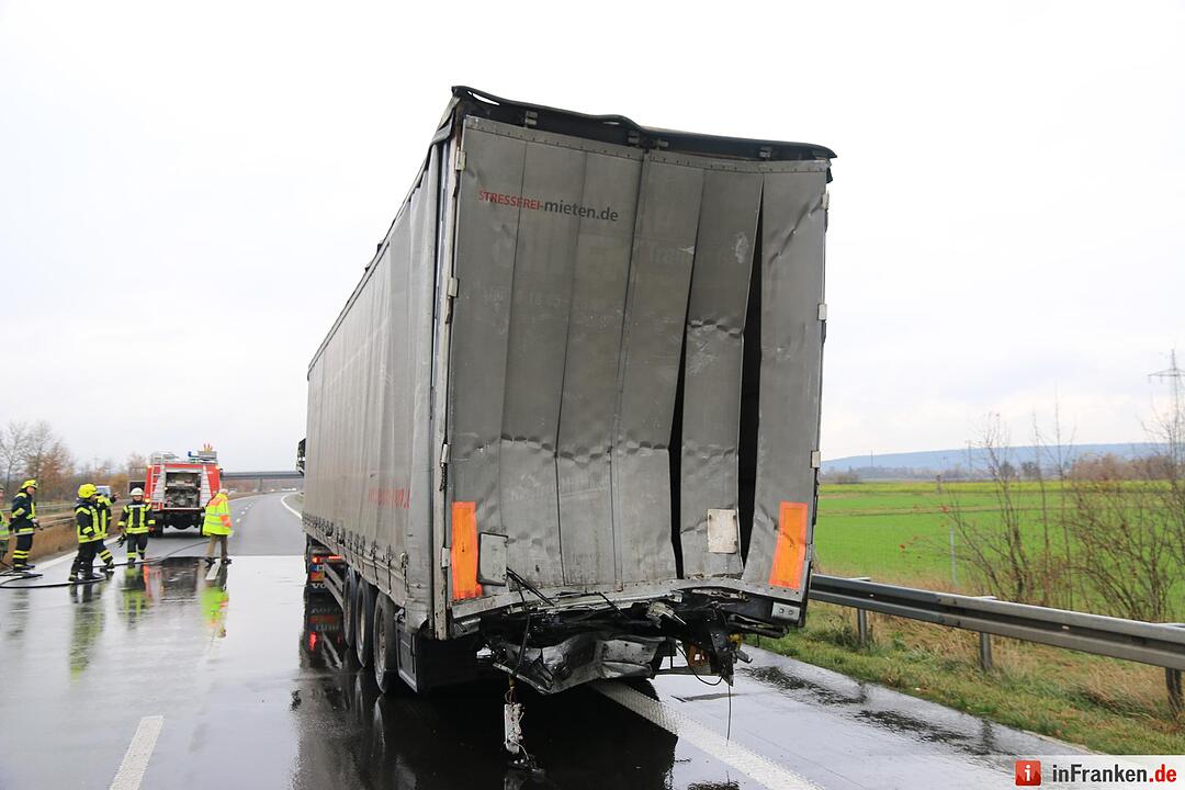 Lkw-Unfall auf A73 bei Buttenheim
