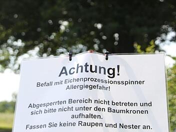 Warnhinweis beim Spitzeichener Turm Foto: Jochen Nützel