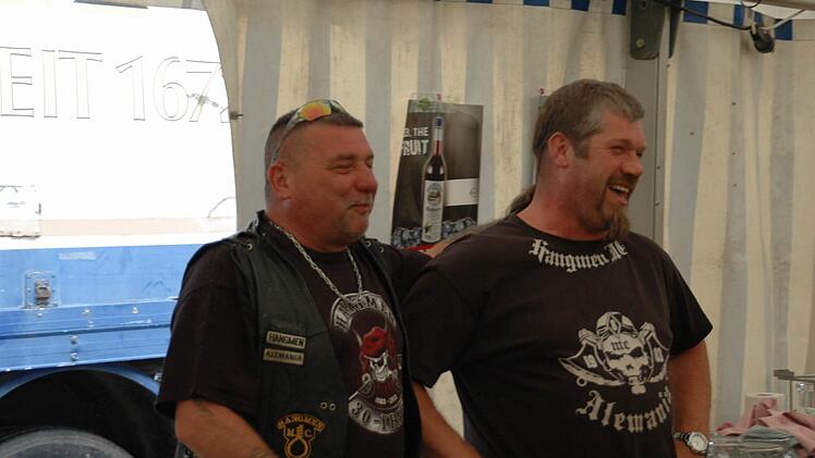 Party und Treffen des Maßbacher Hangmen MC am Kleinwenkheimer Gock. Foto: Daniel Wiener