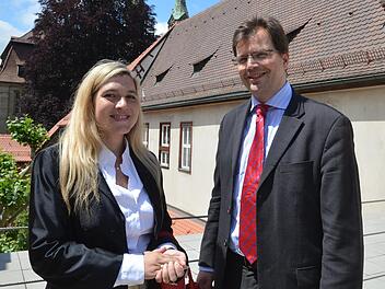 Melanie Huml und Christian Lange.  Foto: Ronald Rinklef