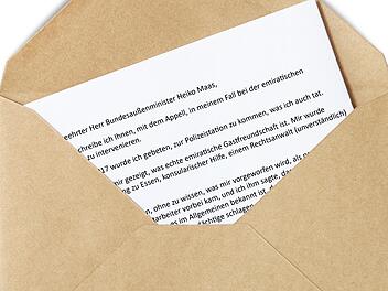 Dieter Kellouche diktierte seinen Brief, die Redaktion hat ihn erfasst und ans Au&szlig;enministerium weitergeleitet.