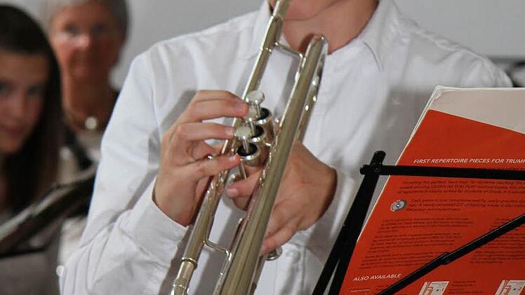 Yannik Hall hatte mit der Trompete ein Allegro von Georg Philipp Telemann vorbereitet.