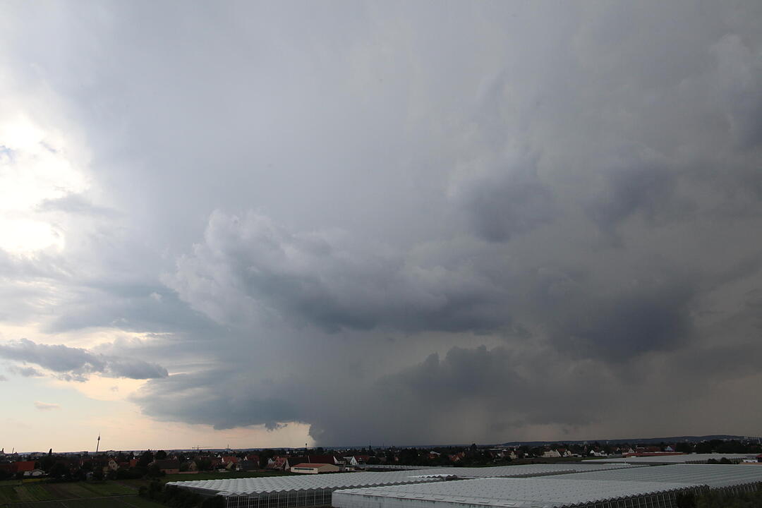 Schweres Unwetter über Mittelfranken