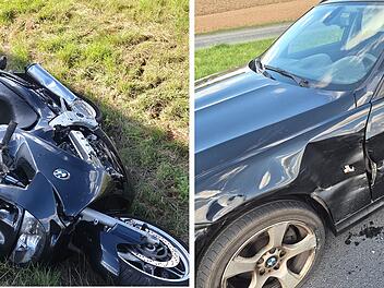 Schwerer Unfall auf B303 bei Sonnefeld &ndash; Biker schwebt in Lebensgefahr