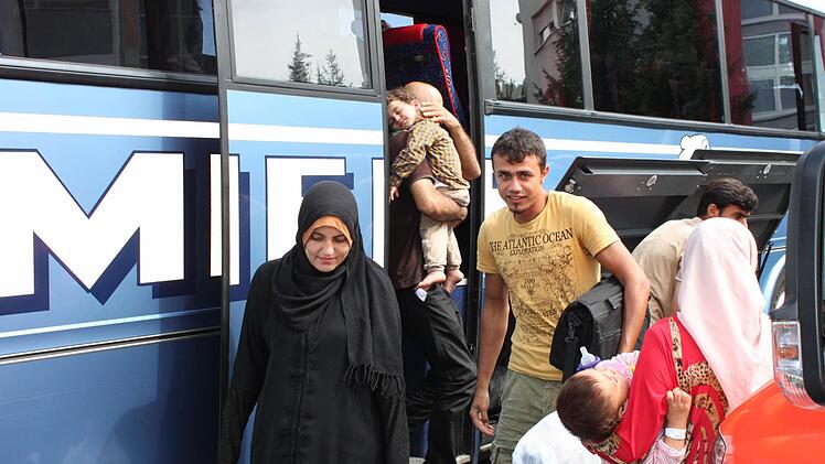 Flüchtlinge beziehen Notunterkunft in Bad Kissingen Foto: Katharina Zimmermann