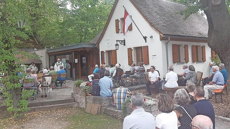 Kilian Kemmer bei seiner diesjährigen "Bergpredigt" Foto: Hermann Proksch