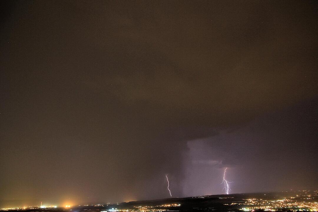 Blitz und Donner über Franken